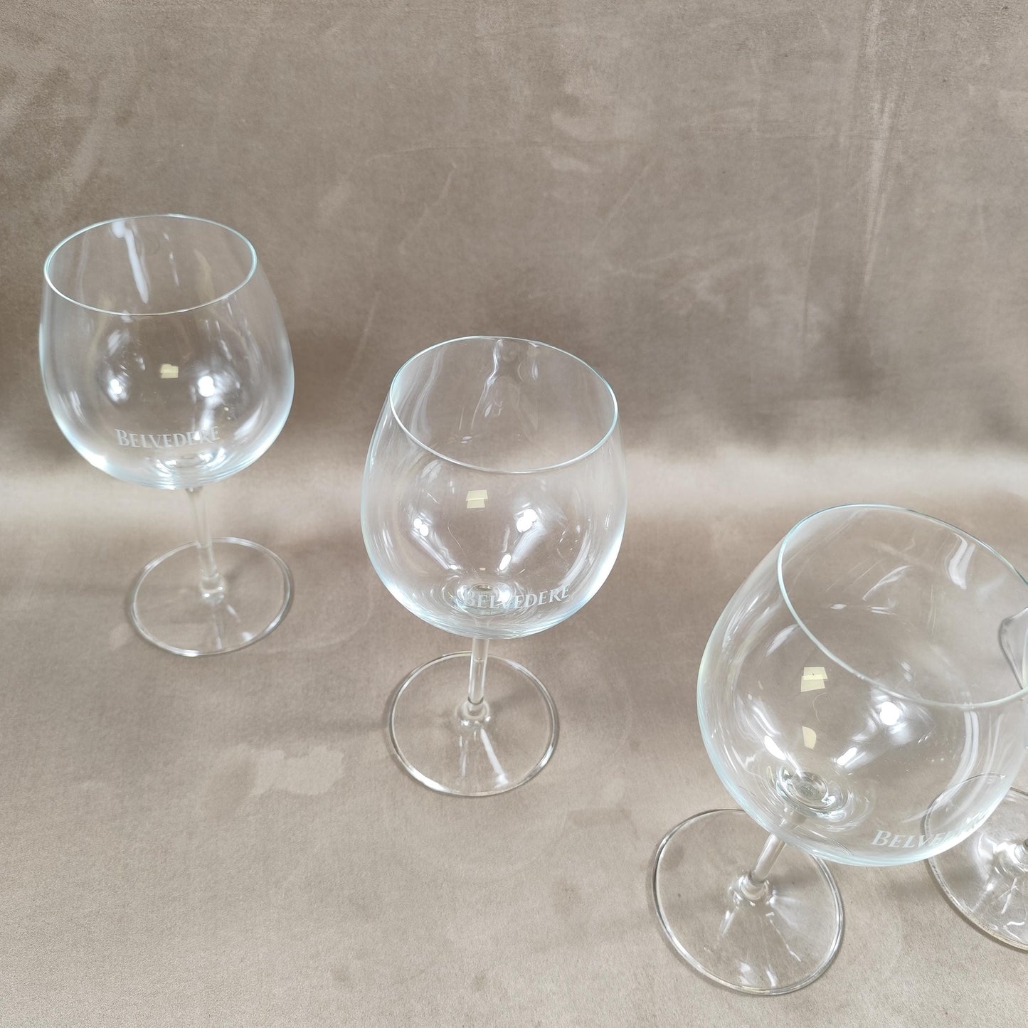 Lot de 6 verres Vodka Belvedere Made in France Vintage 1990