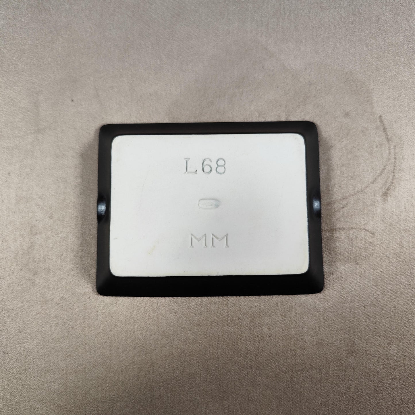 Cendrier Publicitaire Champagne Bricout en faience noir Made in France Vintage 1970