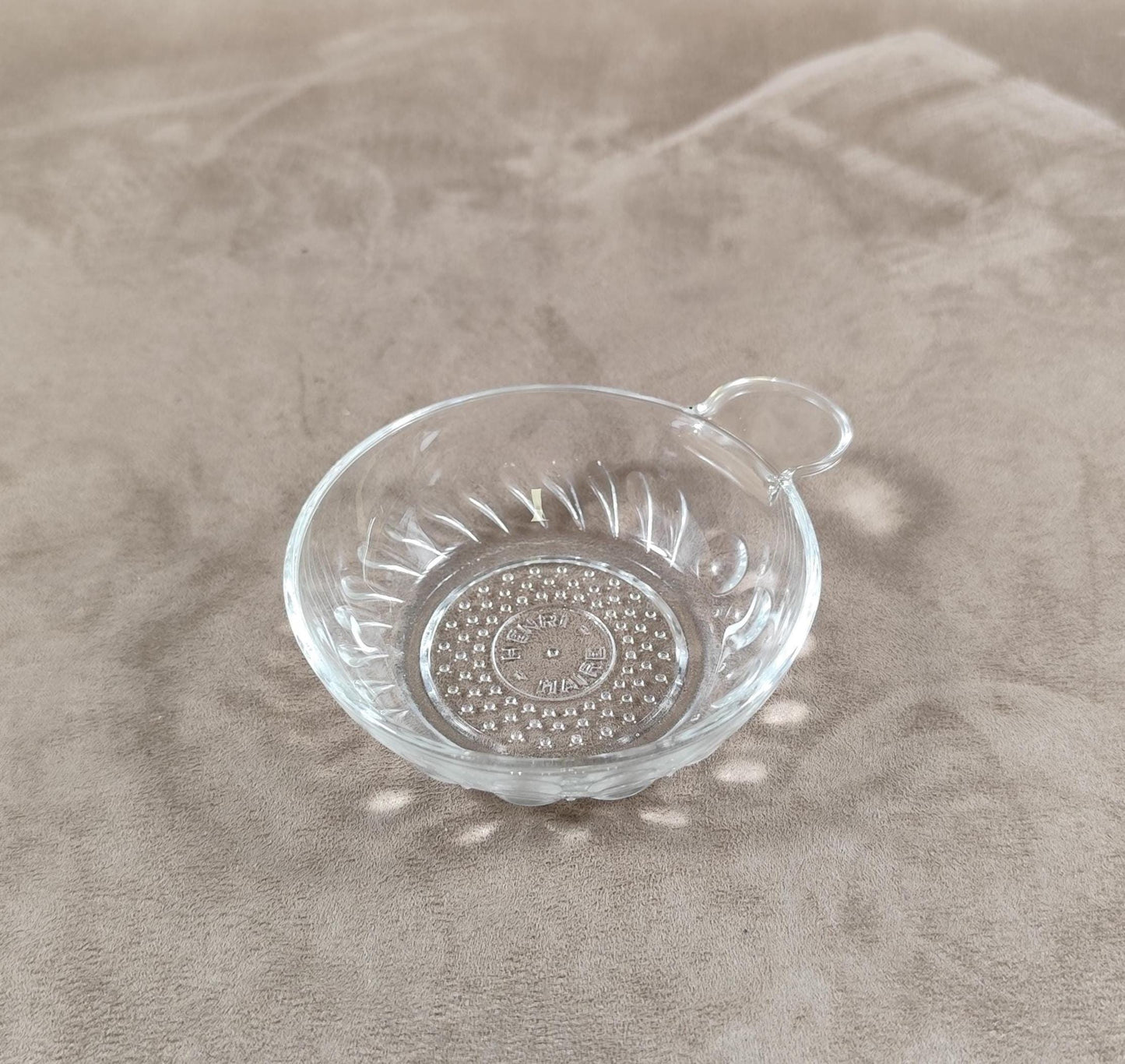 Tastevin en verre Made in France Vintage 1970