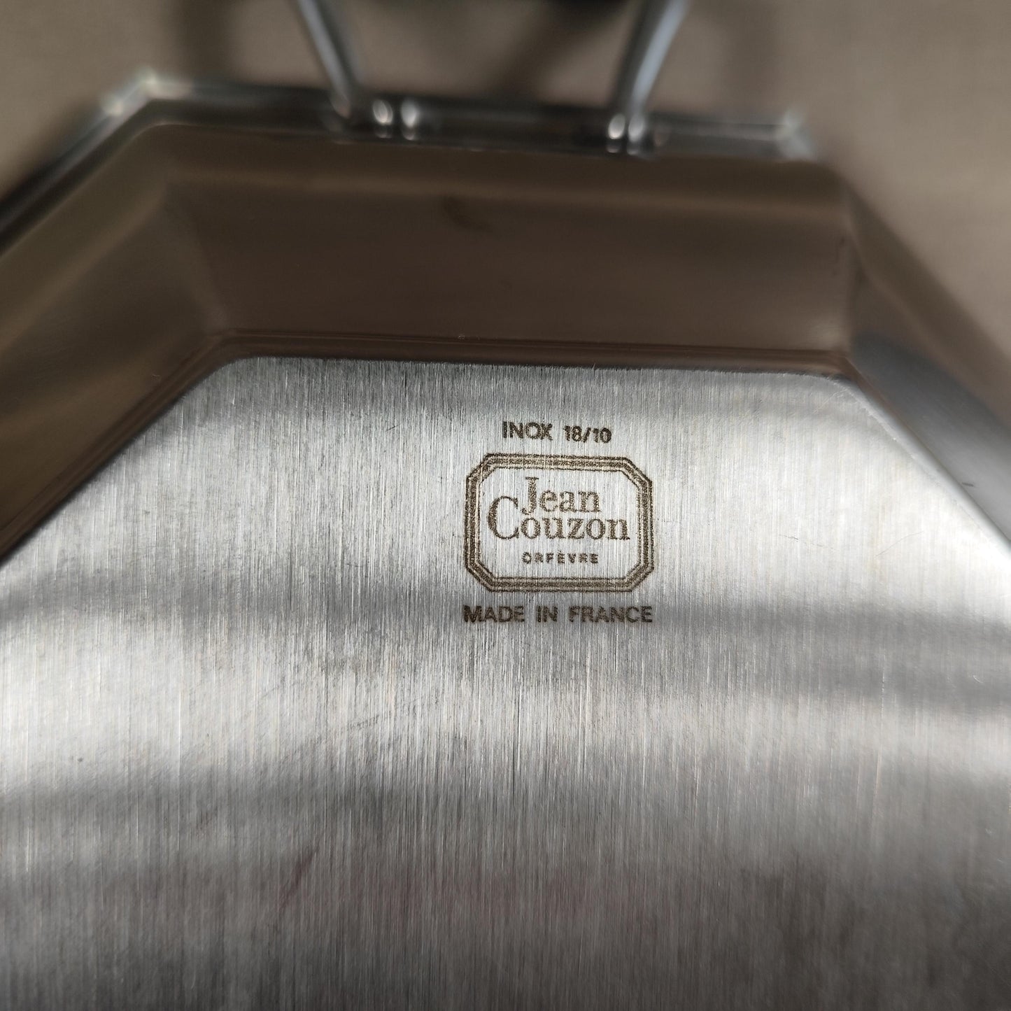 Soupière en acier inoxydable Jean Couzon Made in France Vintage 1970