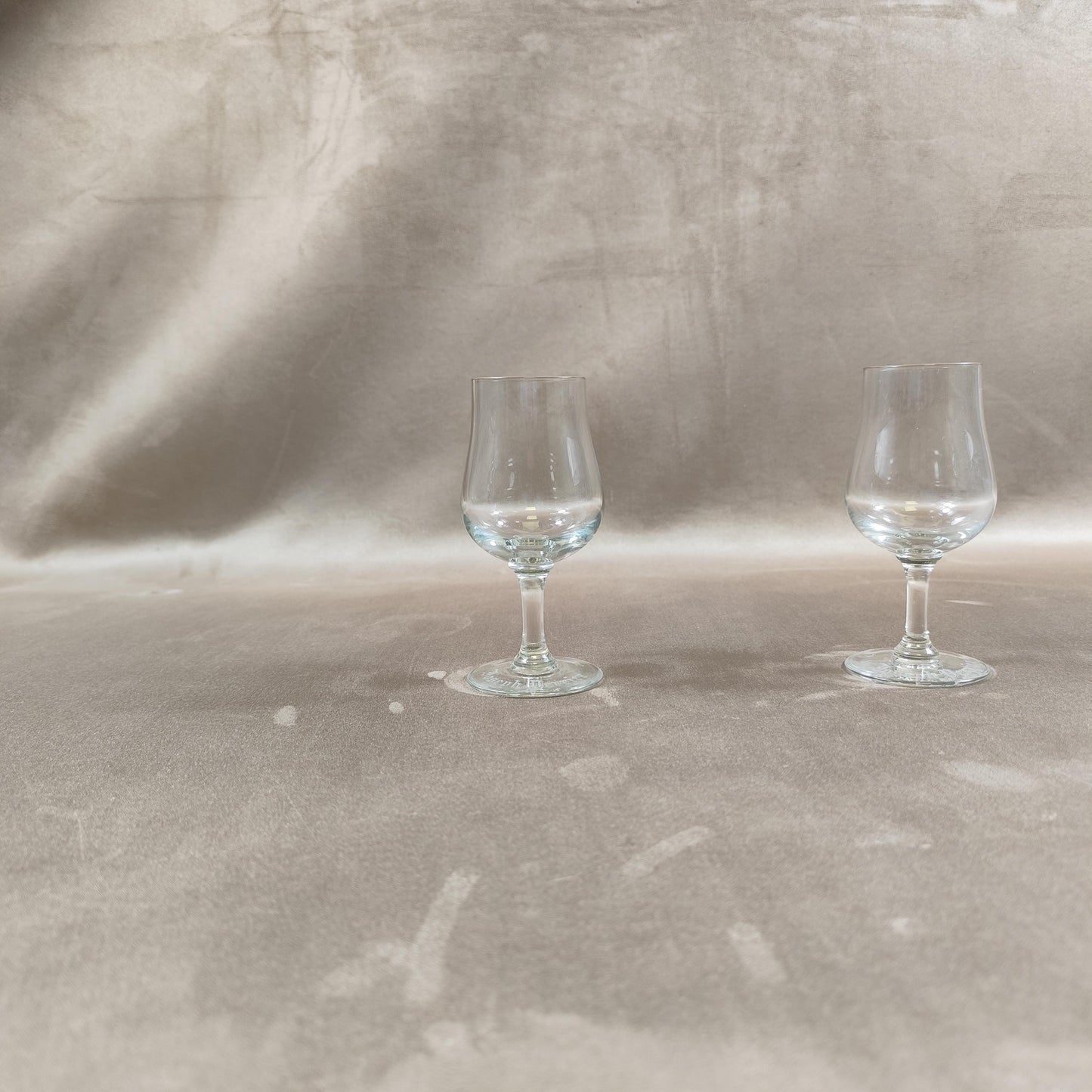 Lot de 2 Flûtes Champagne Joseph Perrier en verre Made in France Vintage 1970