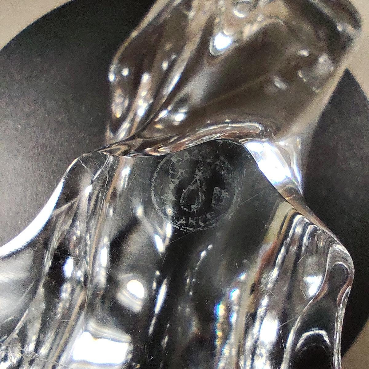 Cendrier BACCARAT en cristal Made in France Vintage 1970