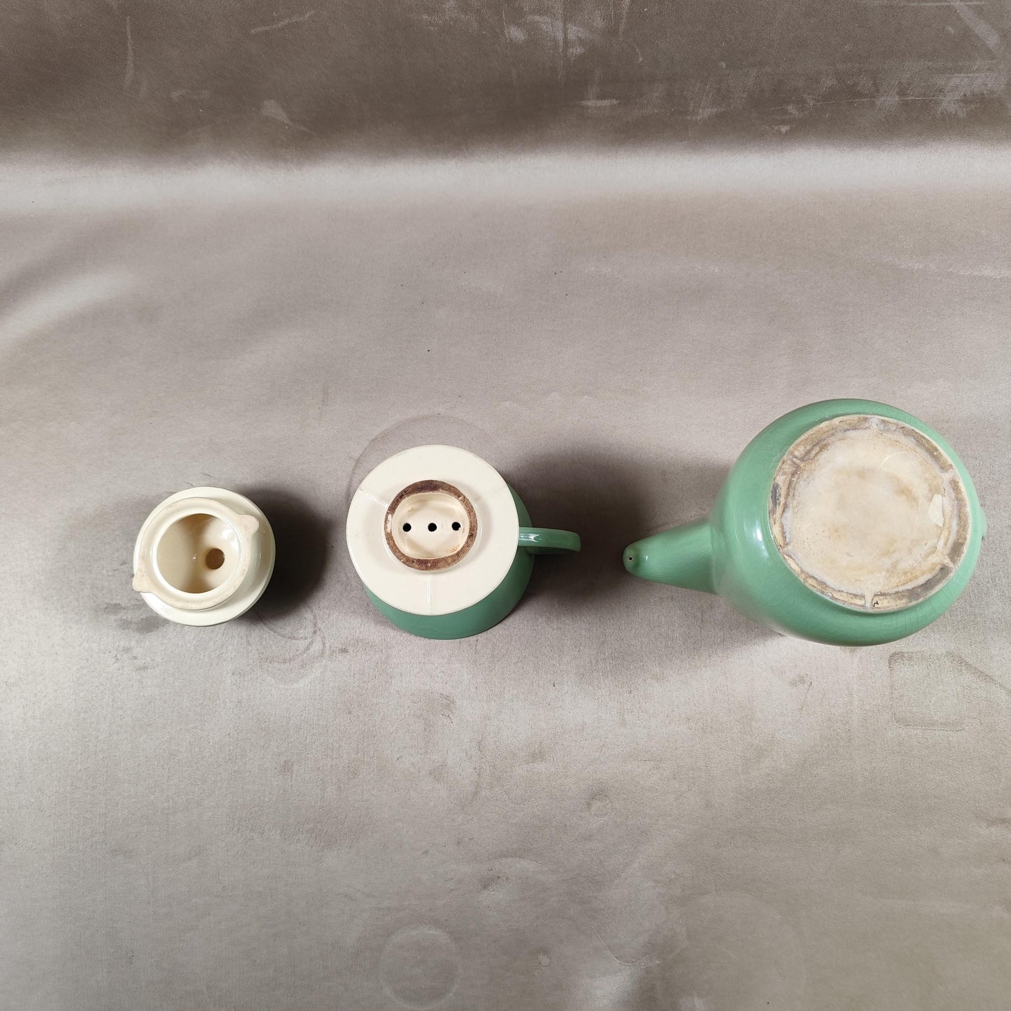 Cafetière Melitta en céramique verte modèle 102 Made in France Vintage 1990