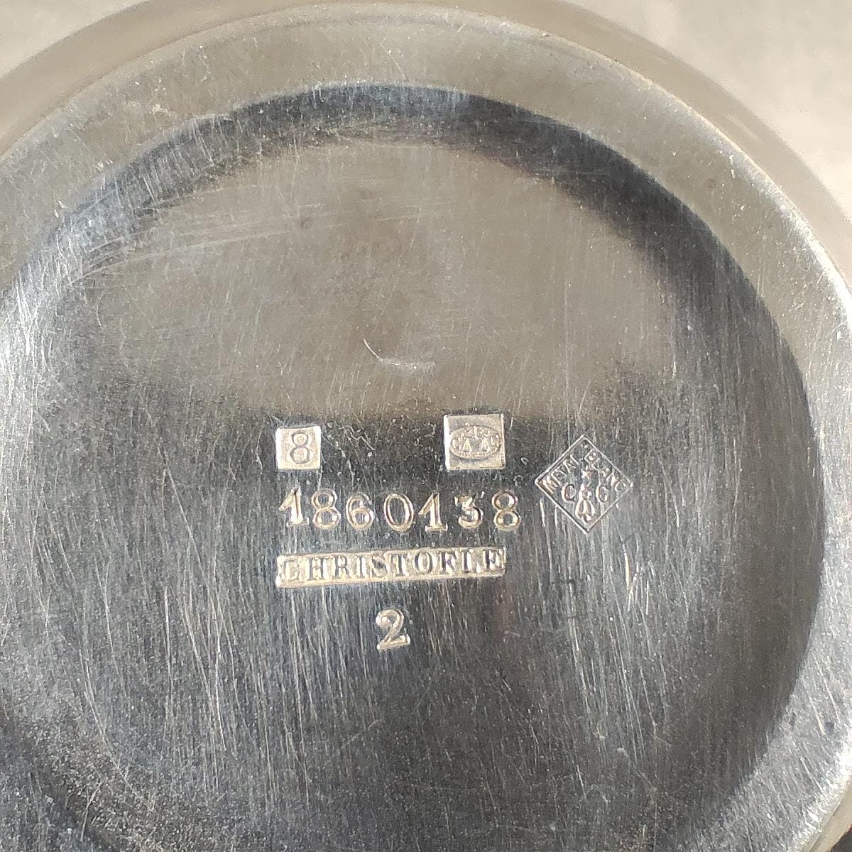 Pichet pot à lait en métal argenté Christofle Made in France Vintage 1960