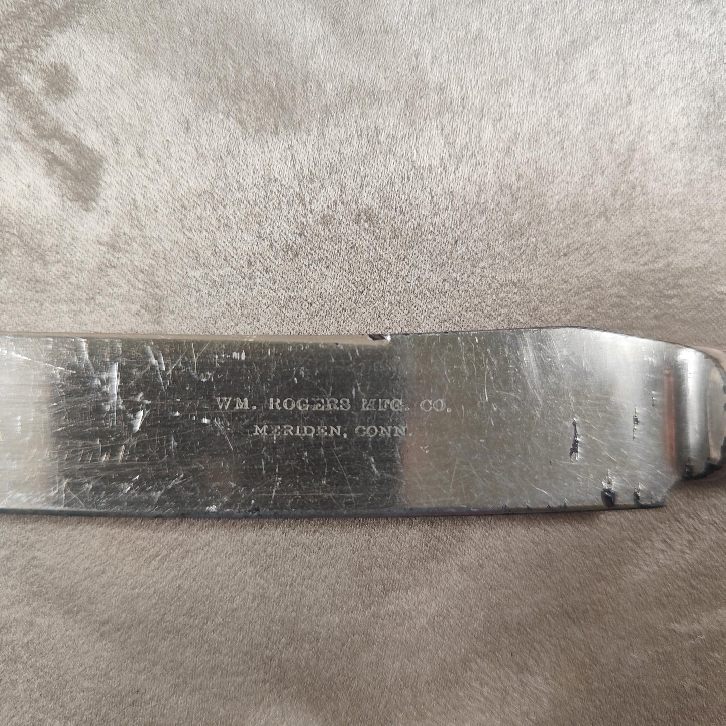 Lot de 6 couteaux en métal argenté WM Rogers Mfg Made in USA Années 1950