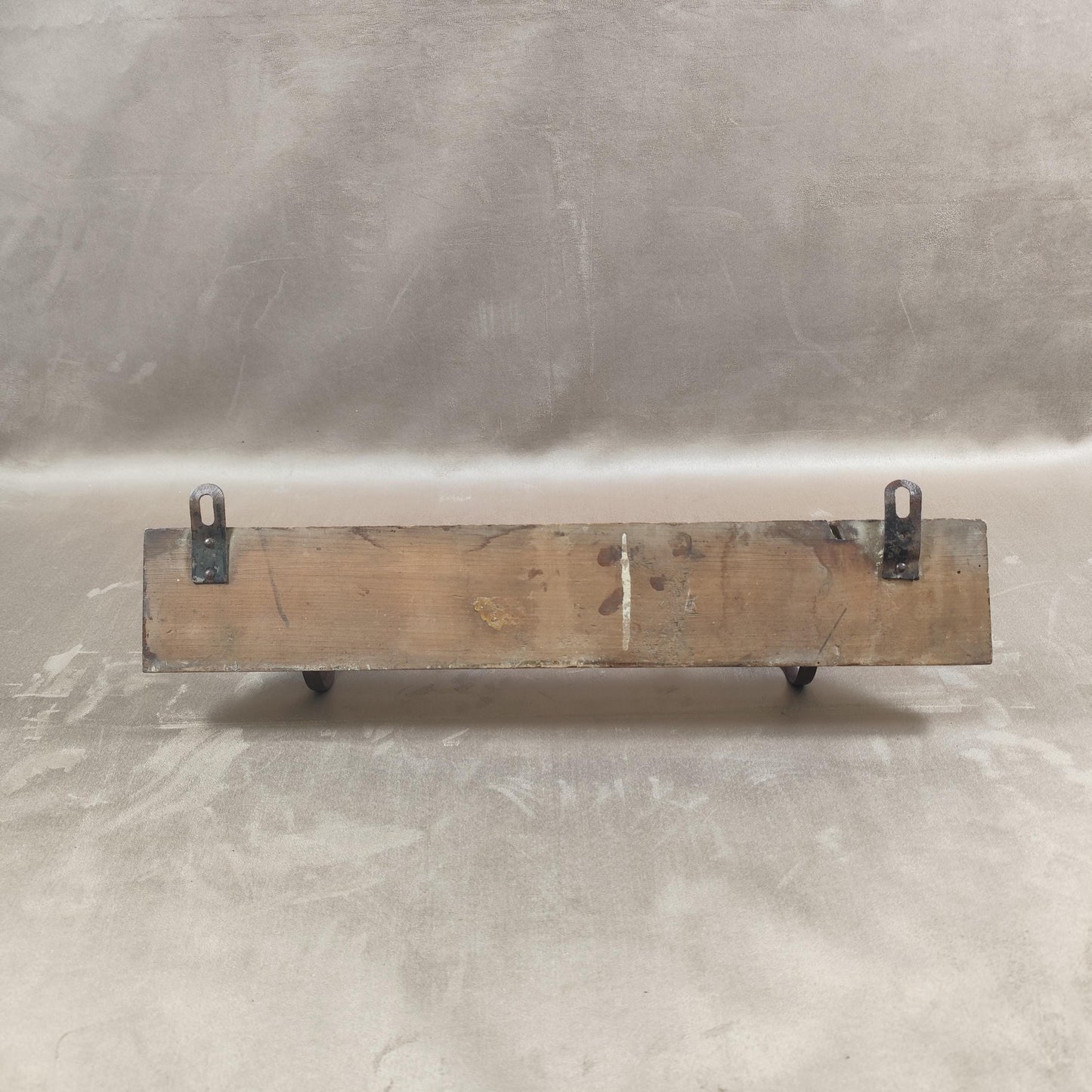 Porte manteau mural en bois 2 accroches Made in France Vintage 1970