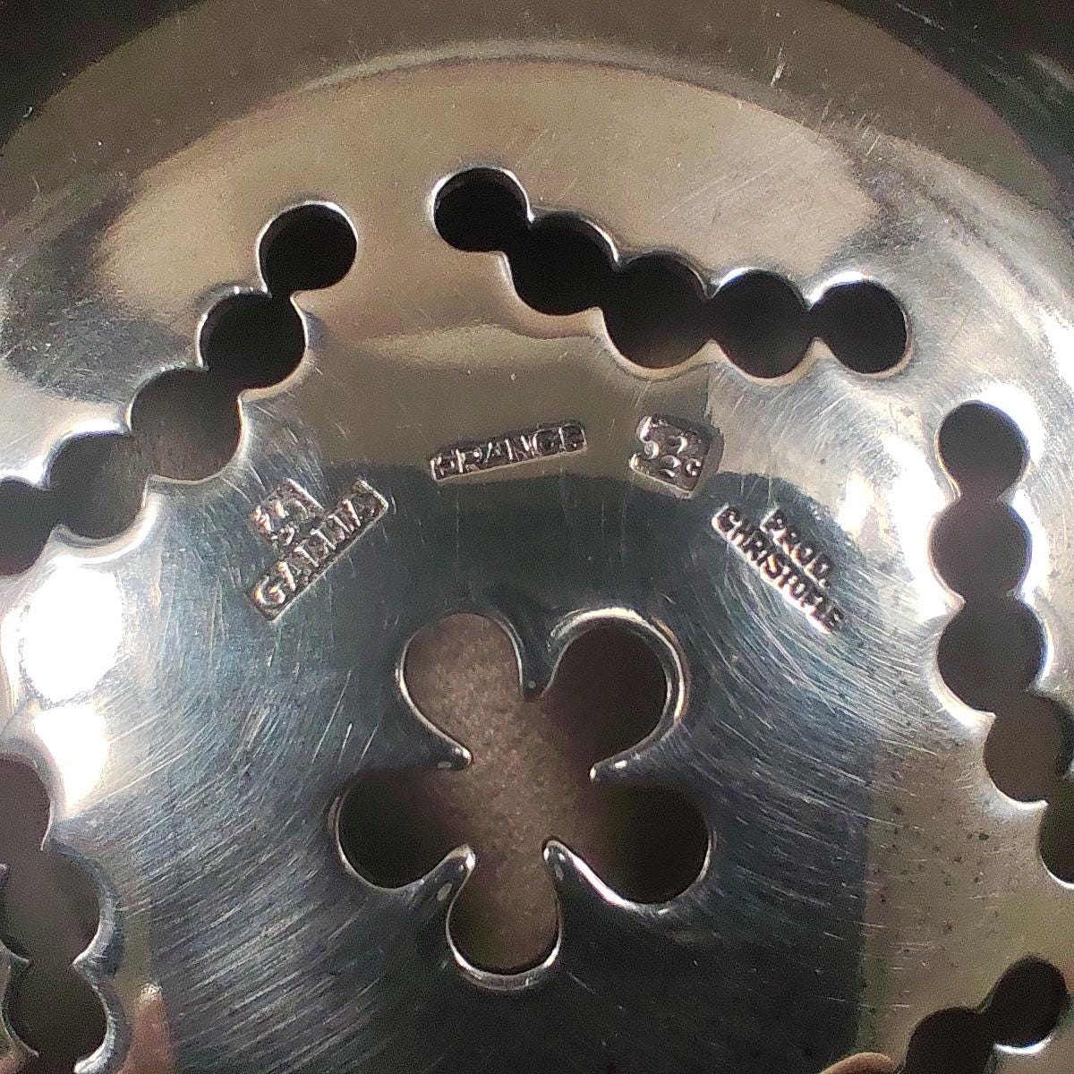 VERY RARE Moule à beurre Coquillor Christofle Gallia en métal argenté Poinçon d'Orfèvre Made in France Vintage 1950