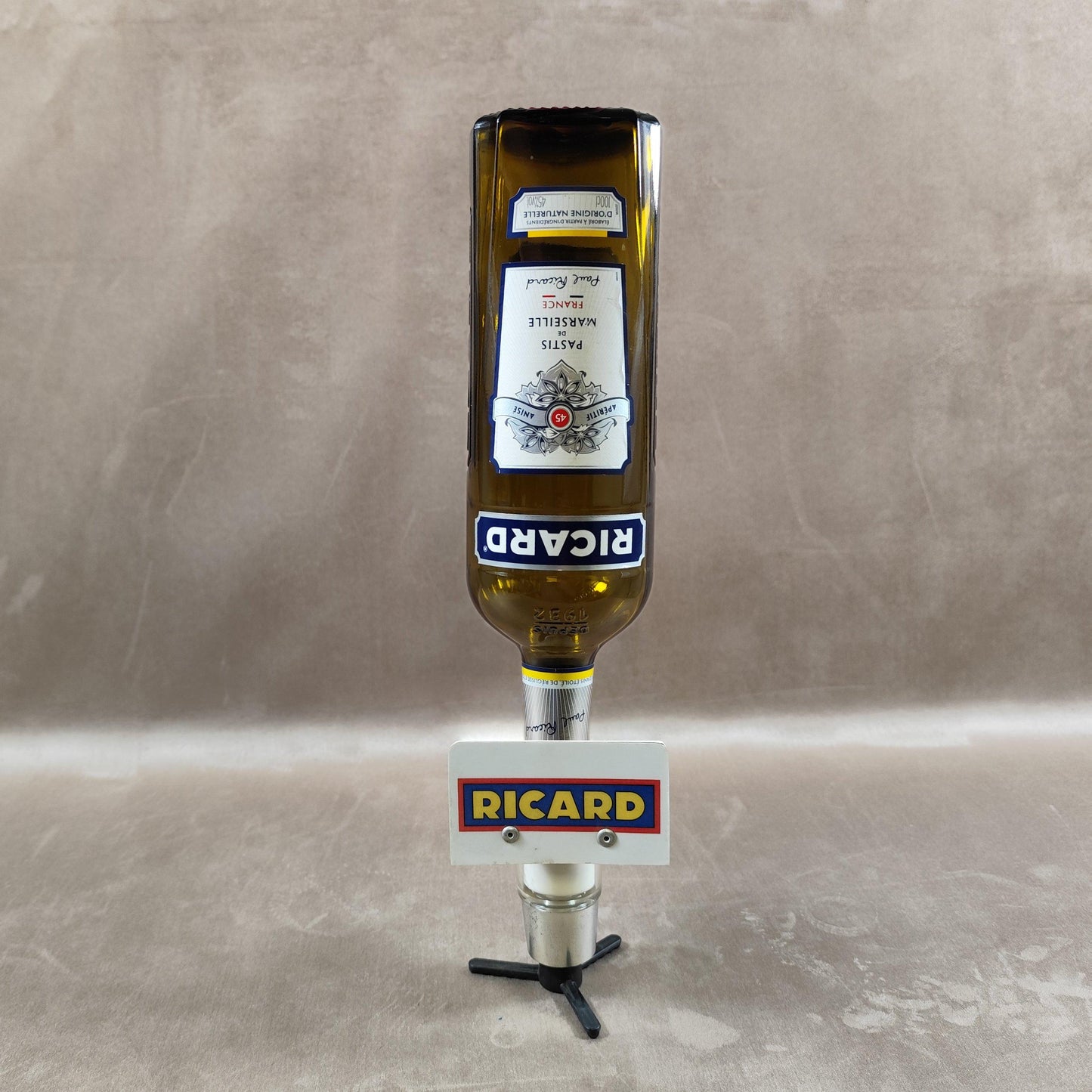 Distributeur de Bar pour Bouteille Ricard en plastique et métal Made in France Vintage 1980