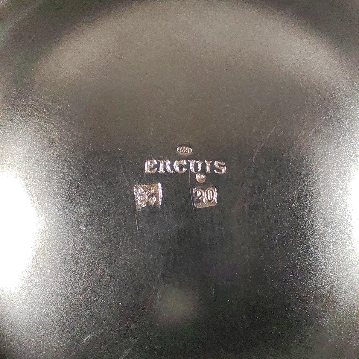 Sucrier Ercuis en métal argenté avec poinçon d'orfèvre Made in France Vintage 1960