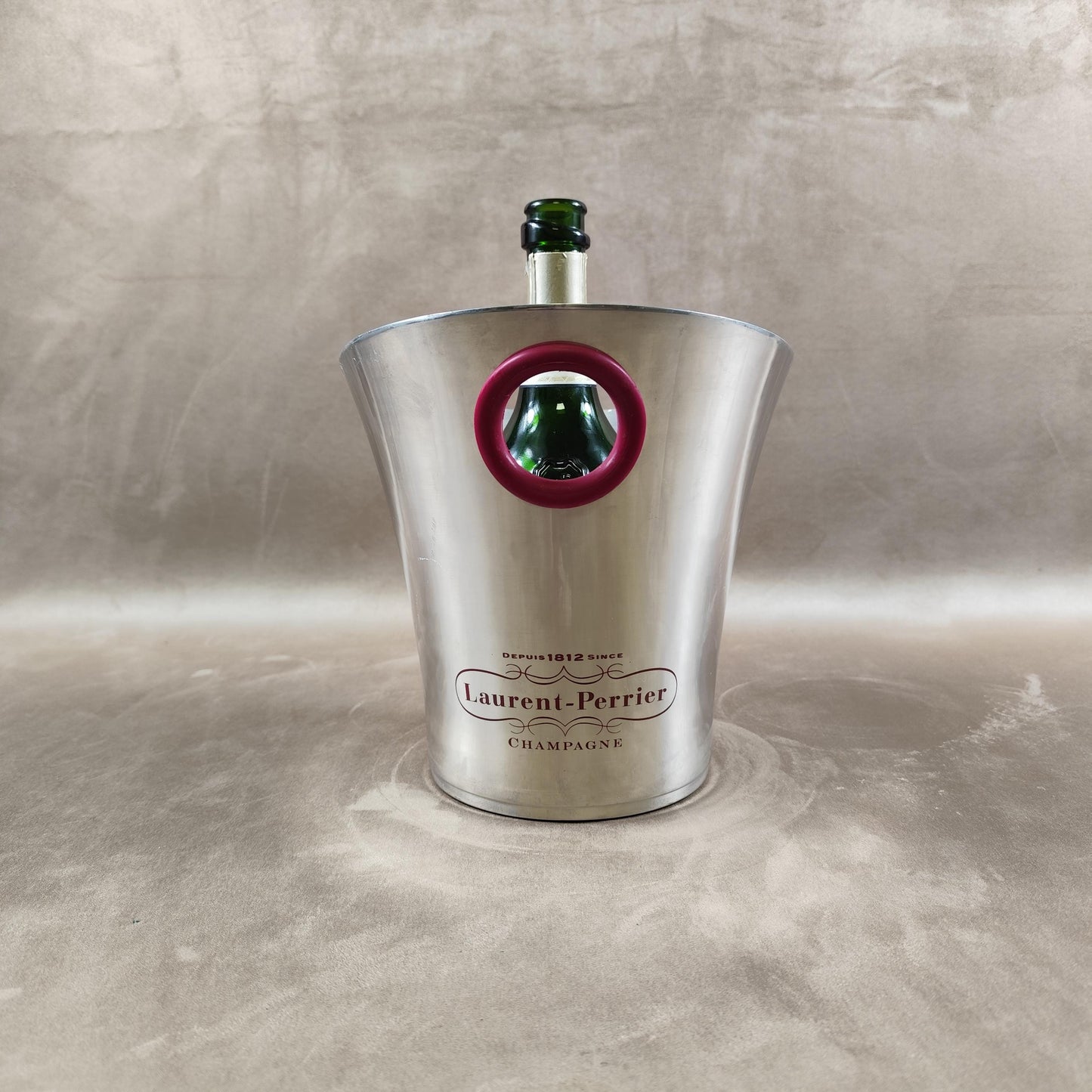 Seau à champagne Laurent-Perrier vintage en aluminium par Argit