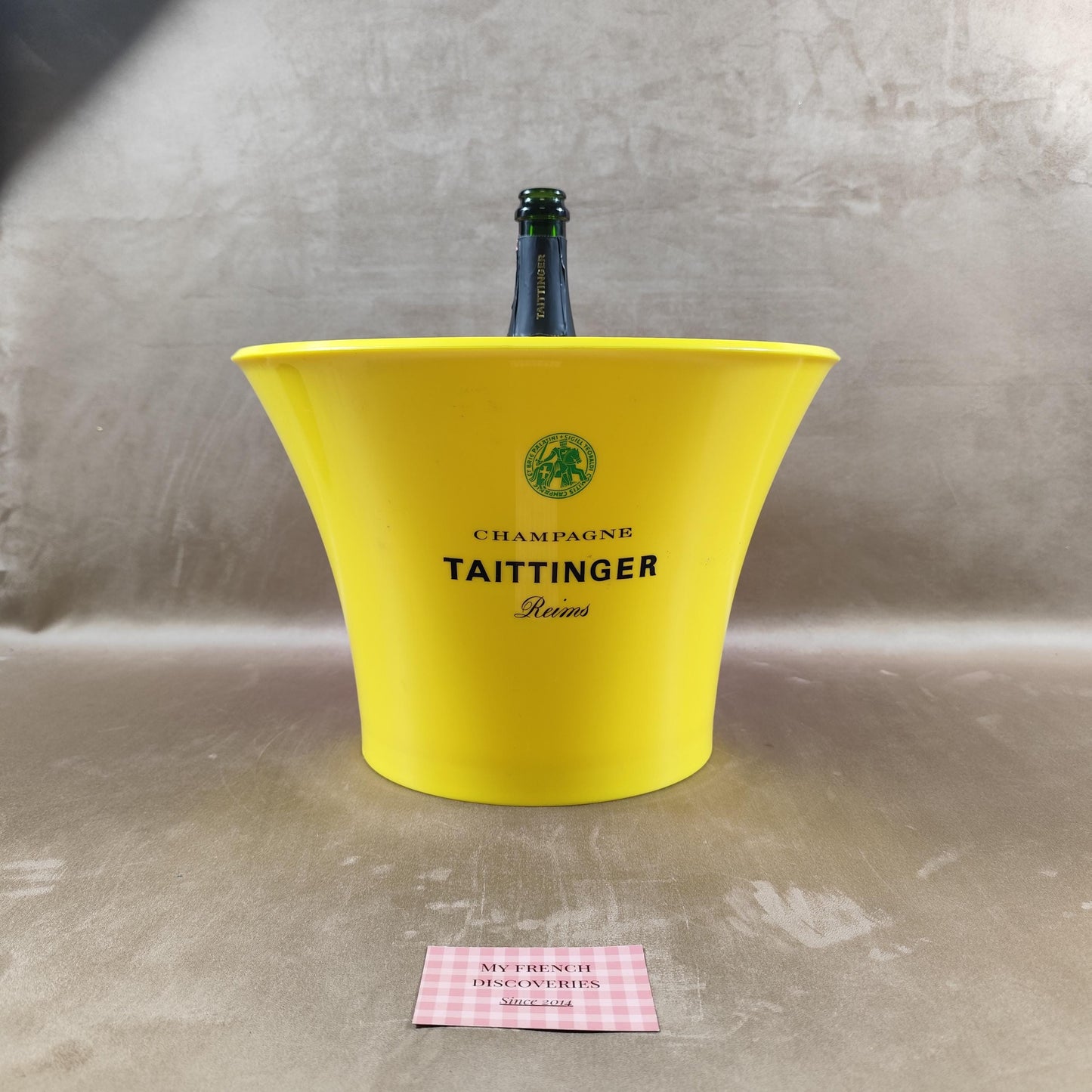 Vasque à champagne Taittinger jaune Seau à bouteilles Grand format bar
