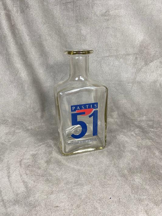 Pastis Pitcher 51 Vintage Retro Glass Water Pitcher Made in France 1970s