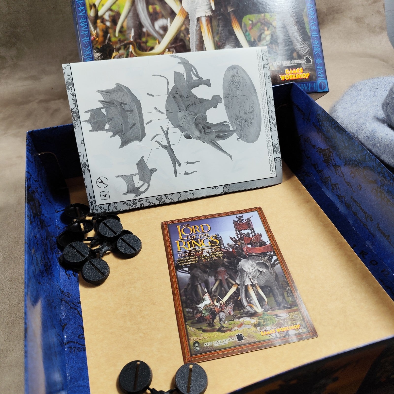 Figurine Seigneur Des Anneaux Games Workshop Mumak D'Harad 1ere Édition  