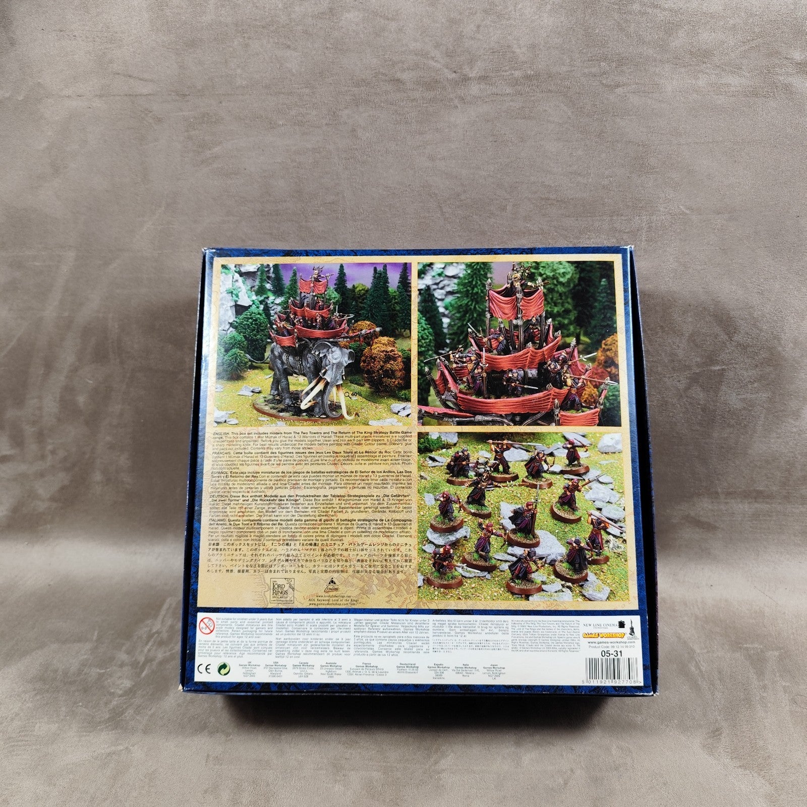 Figurine Seigneur Des Anneaux Games Workshop Mumak D'Harad 1ere Édition  
