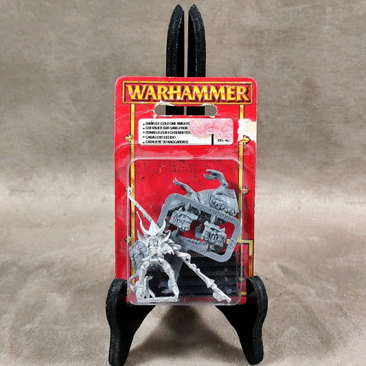 Warhammer Battle - Chevalier sur Sang-Froid - Métal - Elfe Noir - Sous Blister 