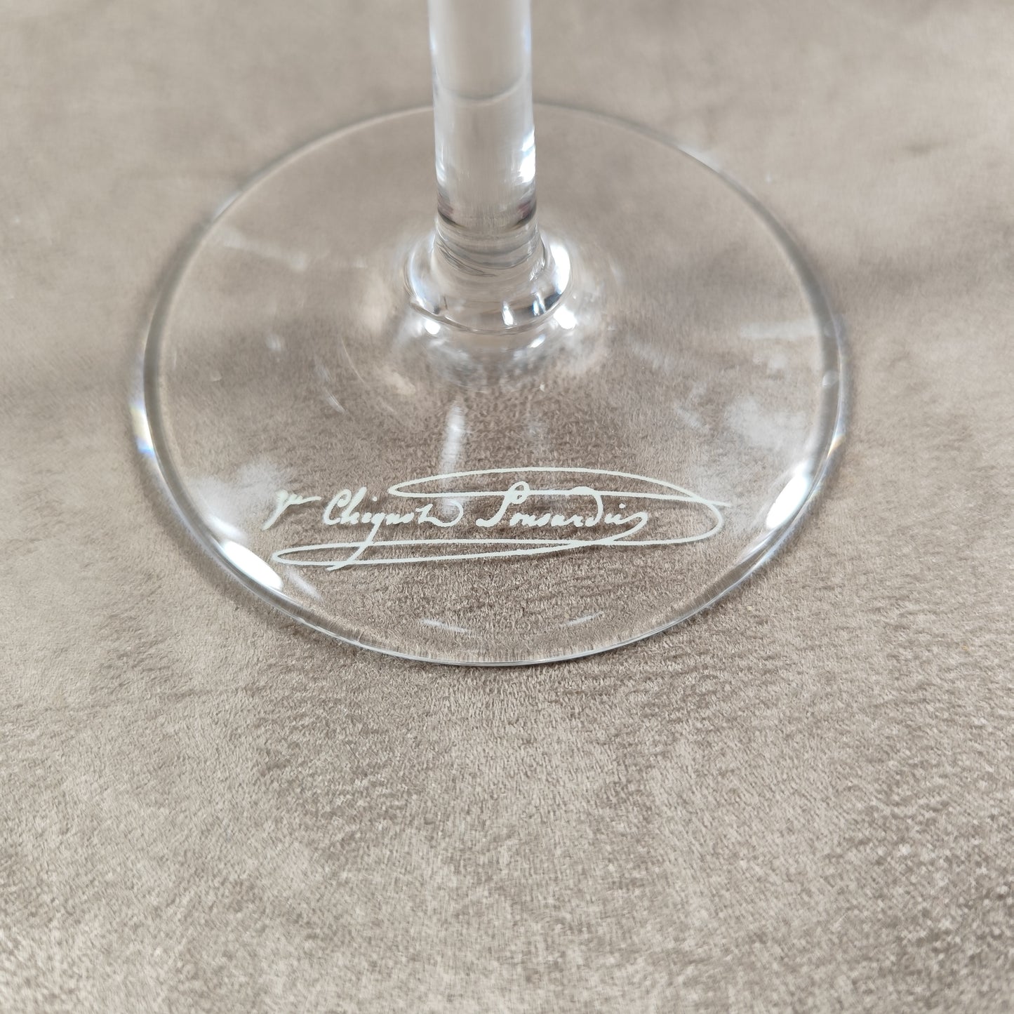 RARE Lot de 6 Flûtes Veuve Clicquot en cristal vintage made in France Années 1950