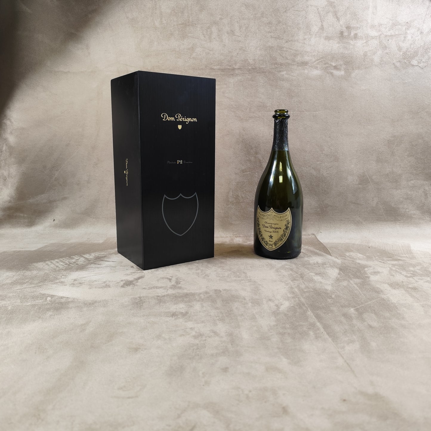 RARE Caisse en bois pour bouteilles de champagne Dom Pérignon Plénitude 2 Made in France Années 1980
