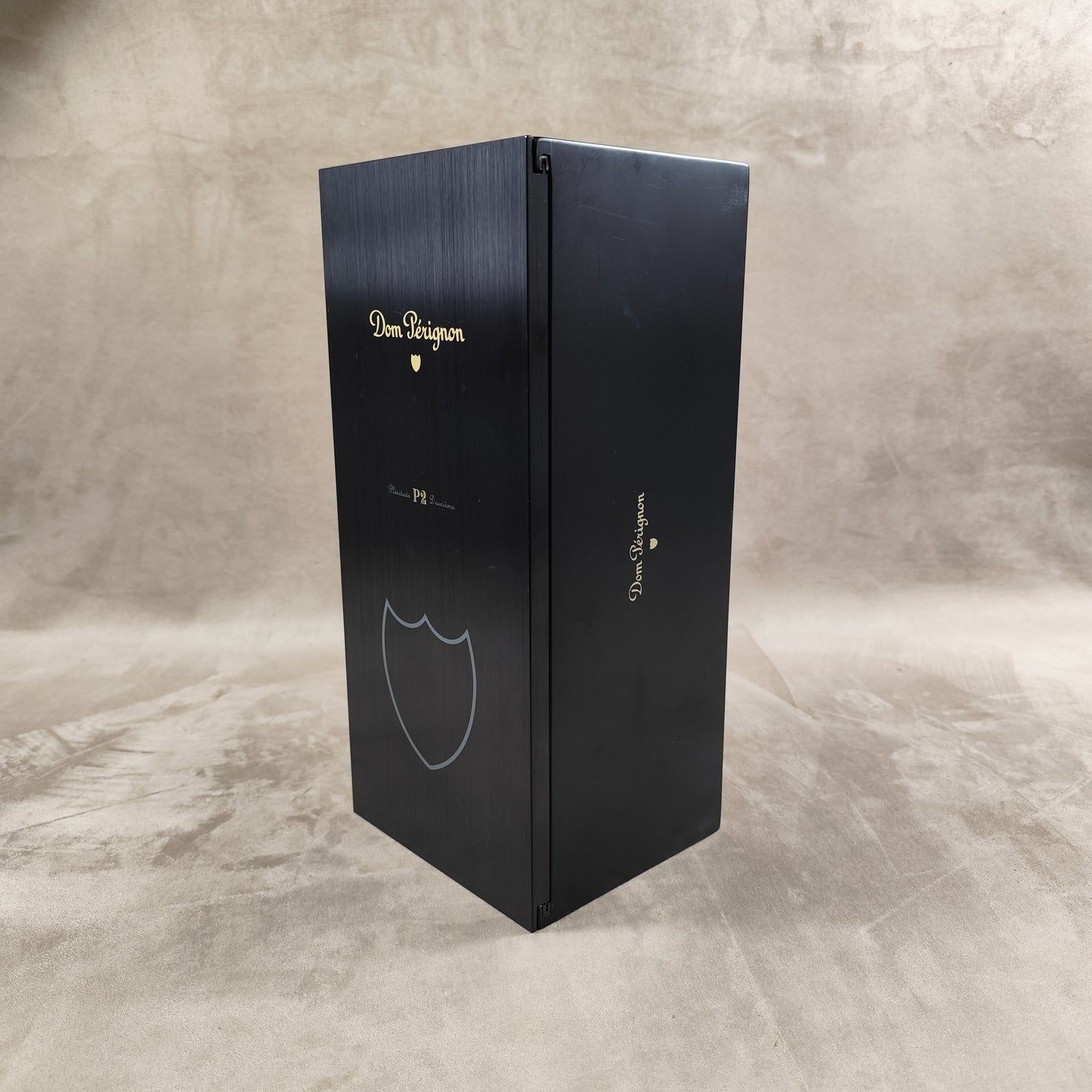 RARE Caisse en bois pour bouteilles de champagne Dom Pérignon Plénitude 2 Made in France Années 1980