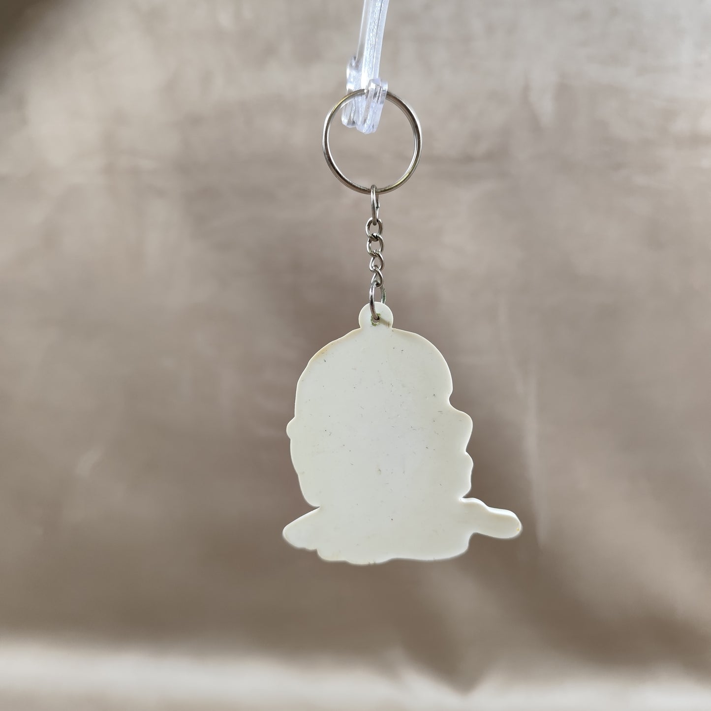 Porte clés Ernesto Che Guevara en Silicone Blanc Made in France Vintage 2000