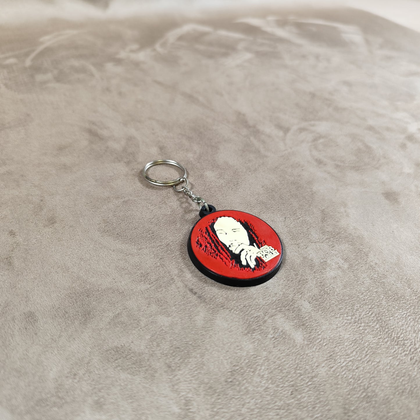 Porte clés Bob Marley en Silicone Rouge Made in France Vintage 2000