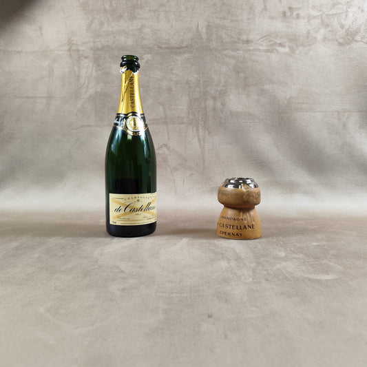 Cendrier publicitaire en forme de bouchon de Champagne De Castelanne Made in France Vintage 1980