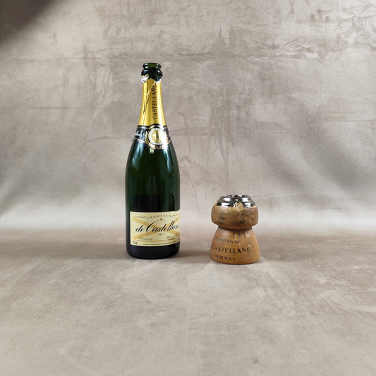 Cendrier publicitaire en forme de bouchon de Champagne De Castelanne Made in France Vintage 1980