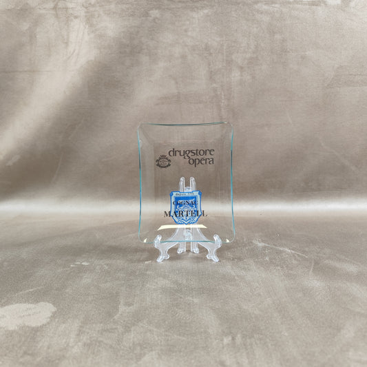 Cendrier Drugstore opera des champs elysées à Paris en verre Cognac Martell vintage Made in France