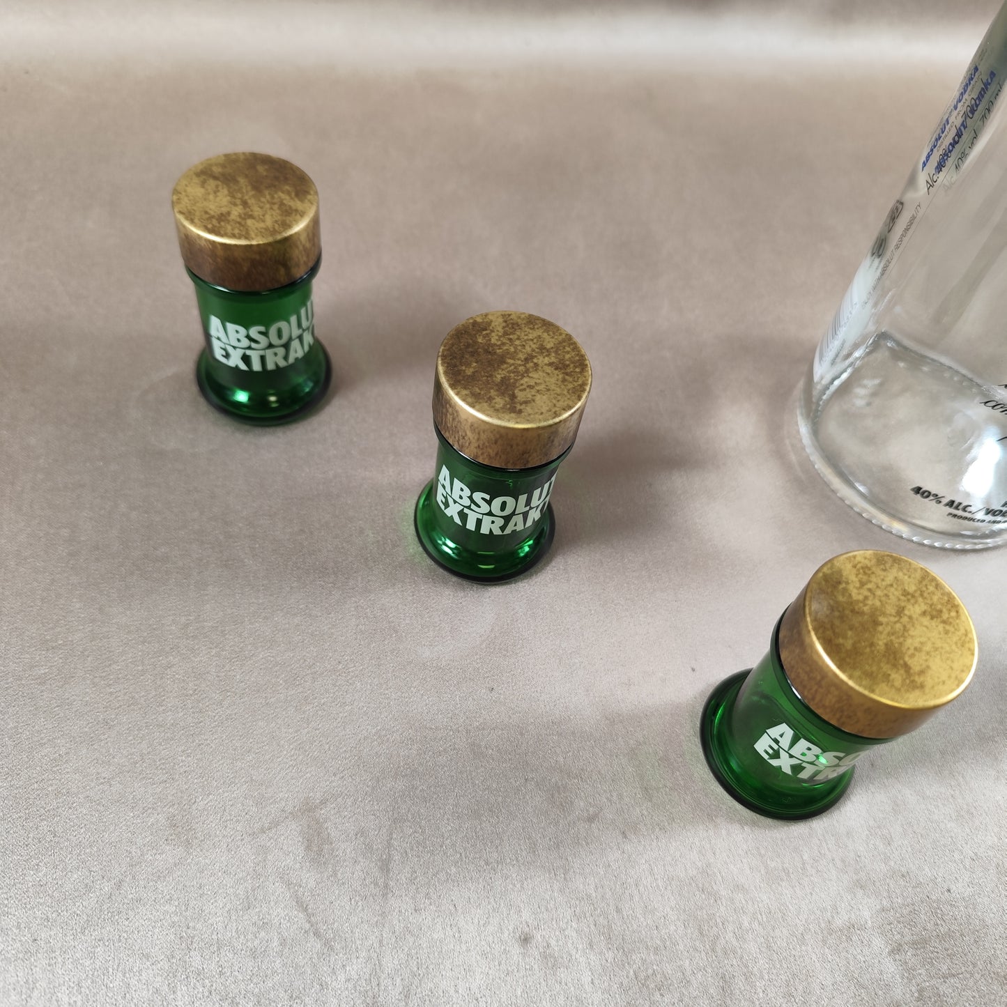 Set of 6 Absolut Extrakt Vodka Vintage Glass Spirits and Shooters