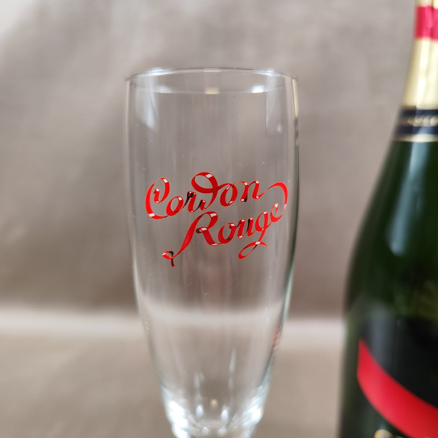 Set mit 2 Champagnerflöten aus Champagnerglas von MUMM France | Vintage, hergestellt in Frankreich