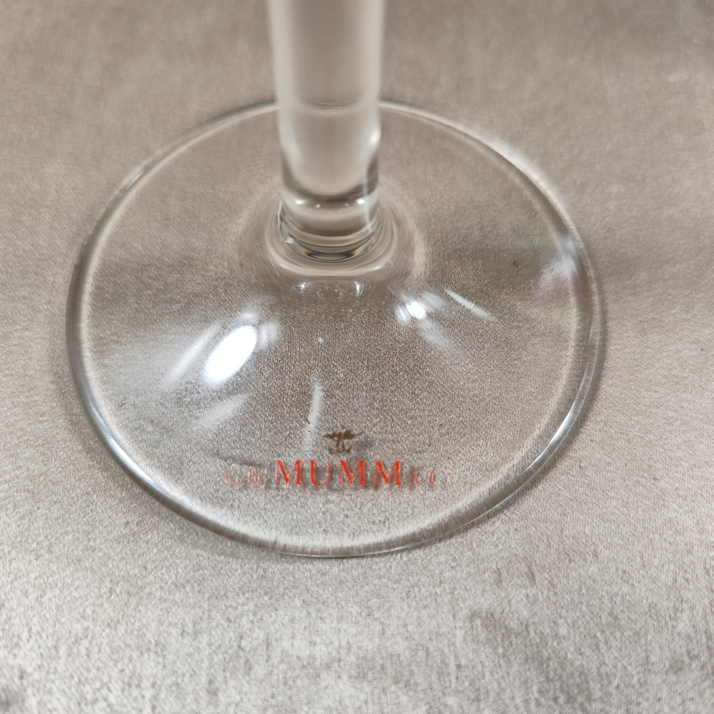 Set mit 2 Champagnerflöten aus Champagnerglas von MUMM France | Vintage, hergestellt in Frankreich