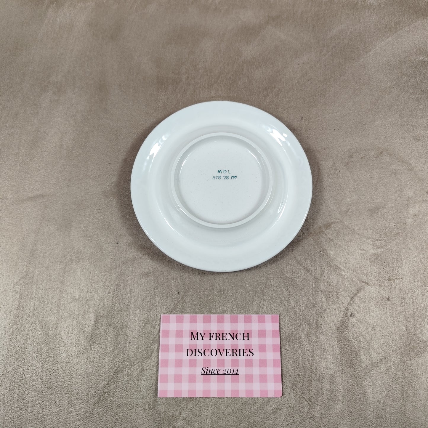 Cendrier publicitaire Vichy Célestins en porcelaine – C’est l’instant Célestins – Vintage France