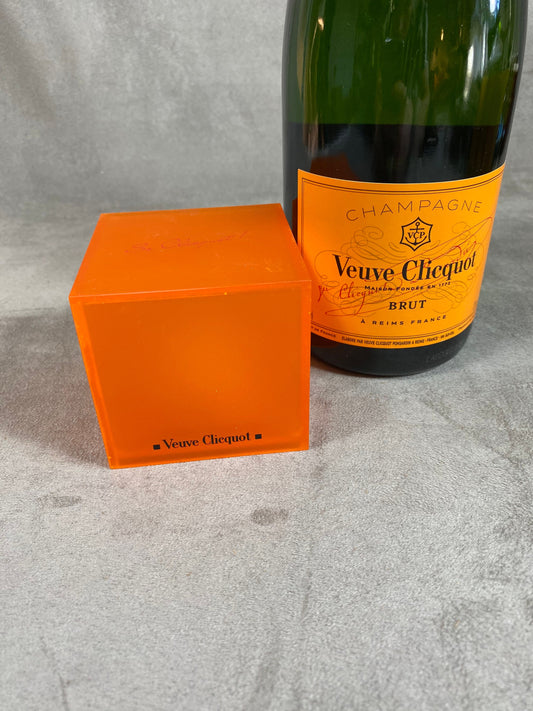 Veuve Cliquot Ponsardin 1990s Light Cube Lamp