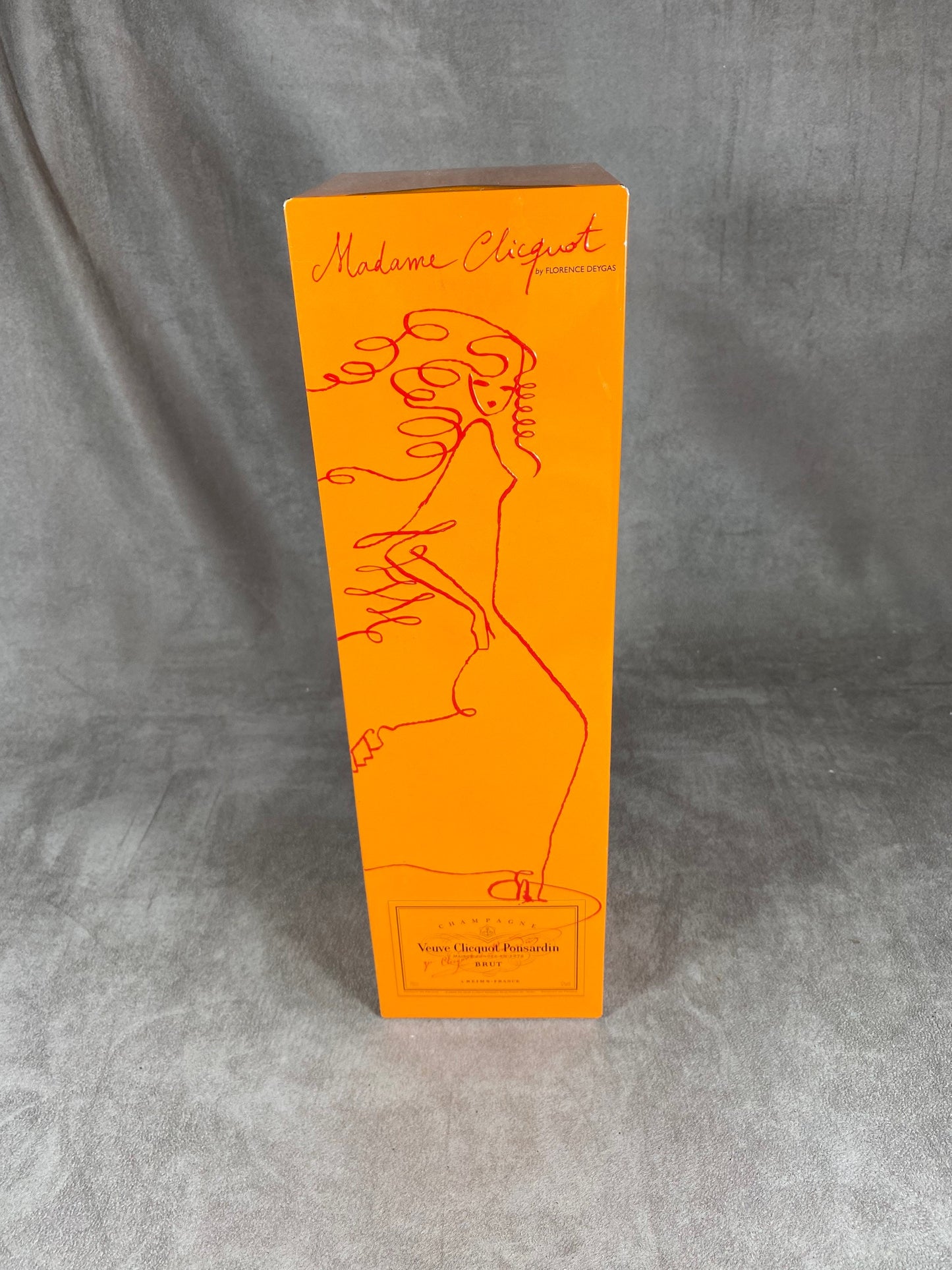 Veuve Clicquot by Florence Deygas Veuve Clicquot Ponsardin Metal Champagne Bottle Case 1990s