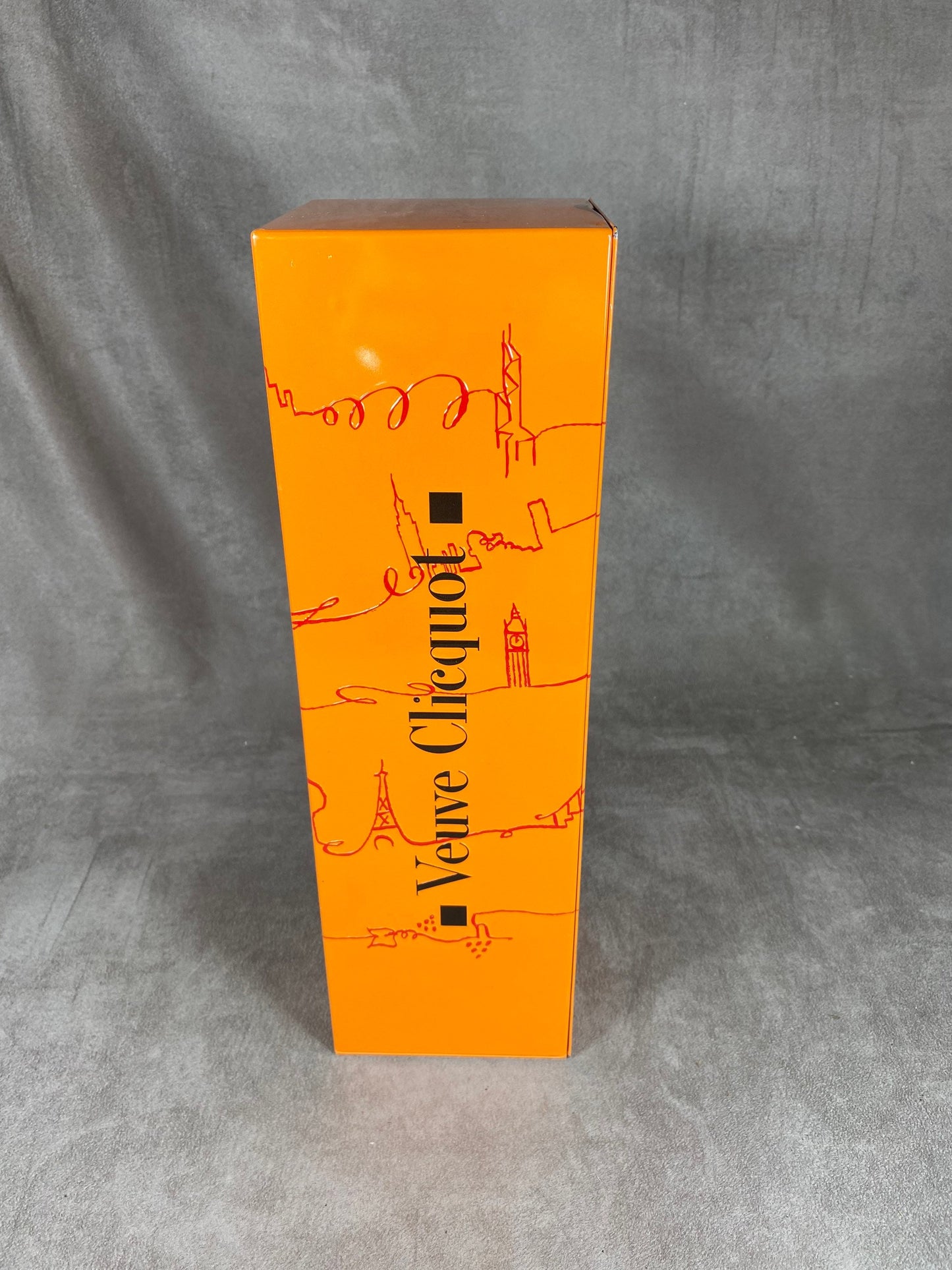 Veuve Clicquot by Florence Deygas Veuve Clicquot Ponsardin Metal Champagne Bottle Case 1990s