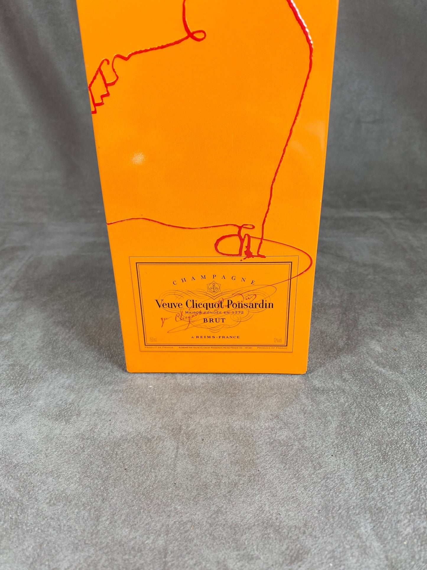 Veuve Clicquot by Florence Deygas Veuve Clicquot Ponsardin Metal Champagne Bottle Case 1990s