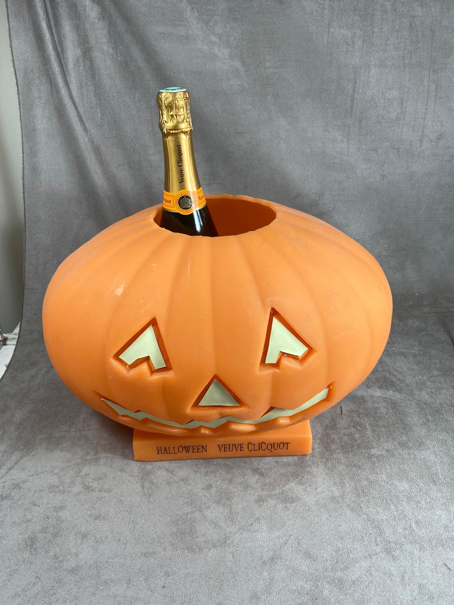 RARE Veuve Clicquot Pumpkin Shaped Champagne Bucket for Halloween Veuve Clicquot Bucket, Champagne Gift Made in France