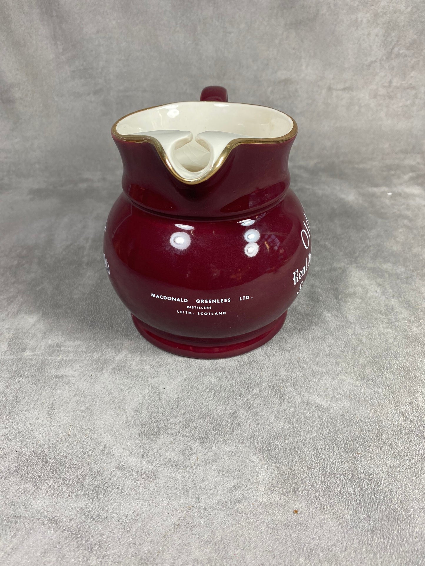 Vintage Bordeaux Ceramic Old Parr Carafe | Made in England | 1970s