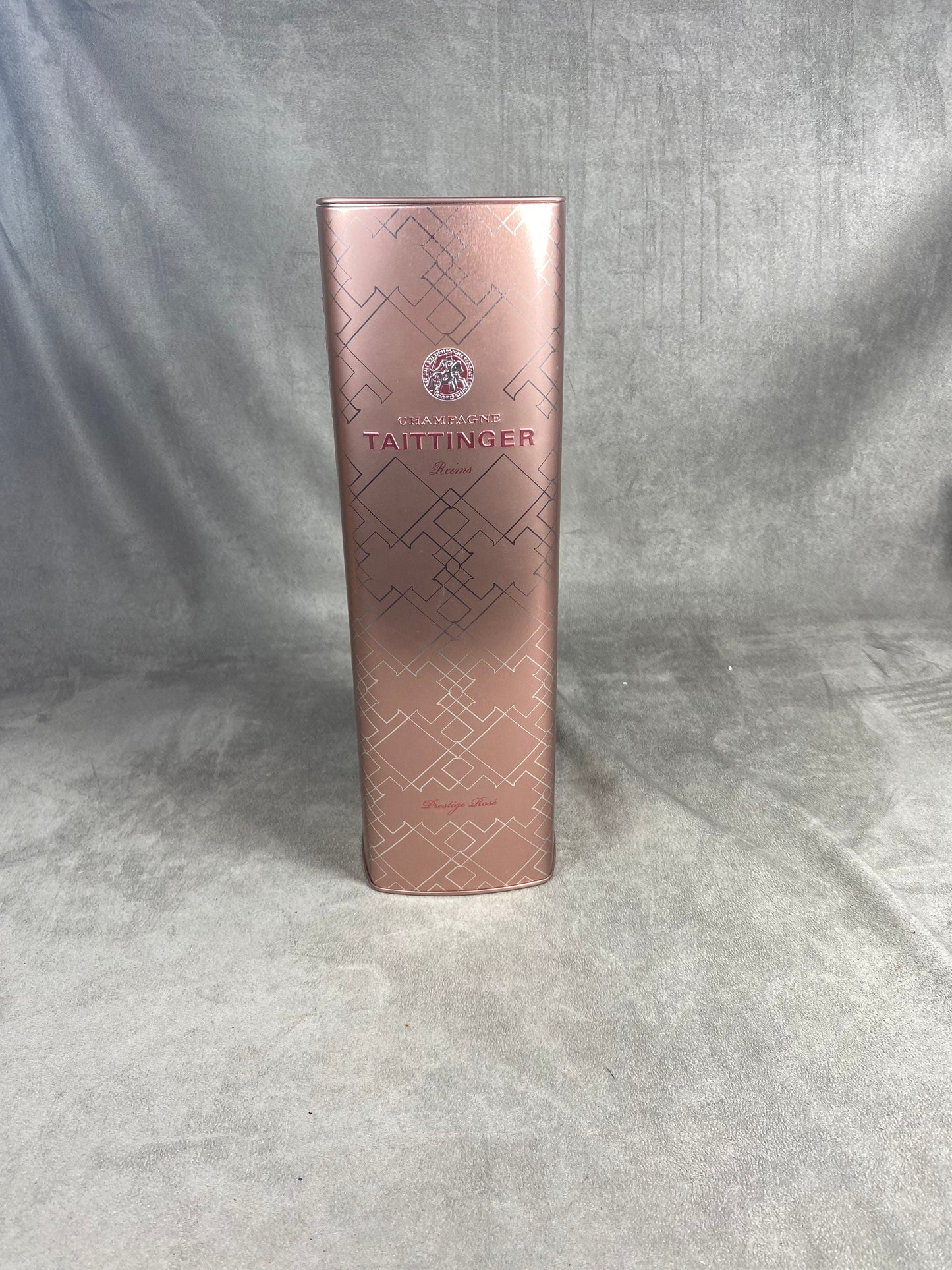 Etui à bouteille de champagne Taittinger en métal Made in france