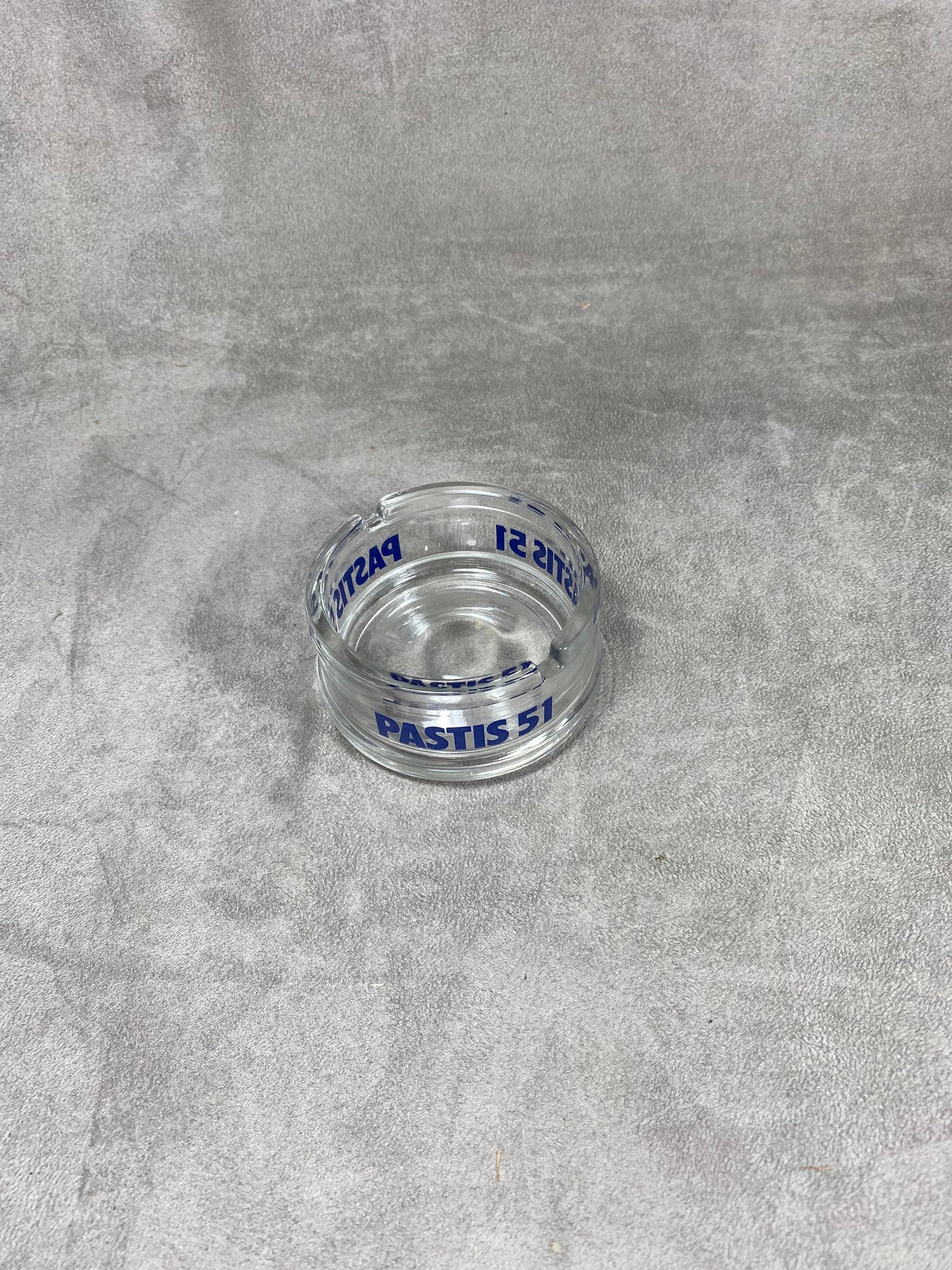 Pastis 51 ashtray in vintage retro glass Made in France 1970s