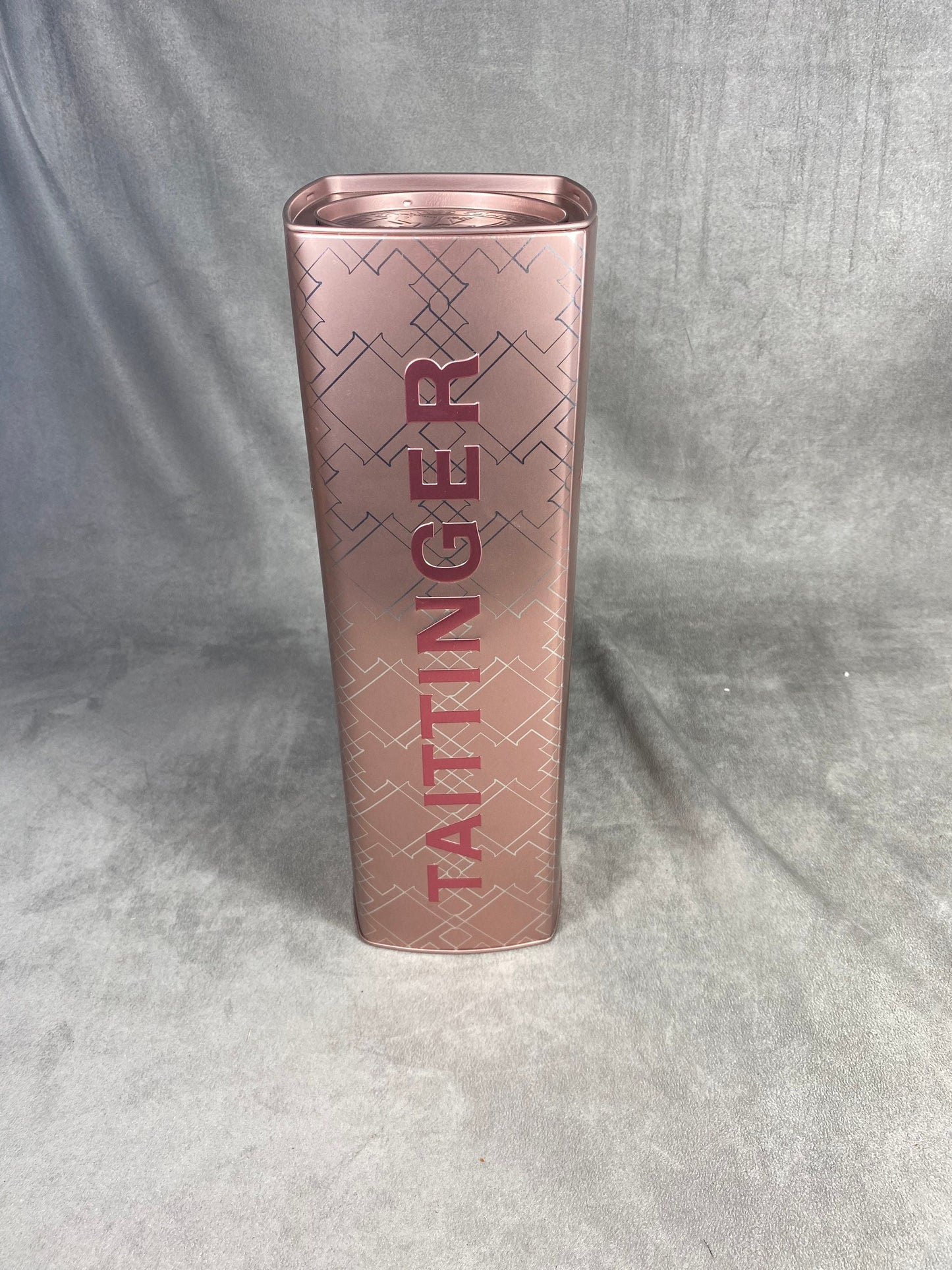 Etui à bouteille de champagne Taittinger en métal Made in france