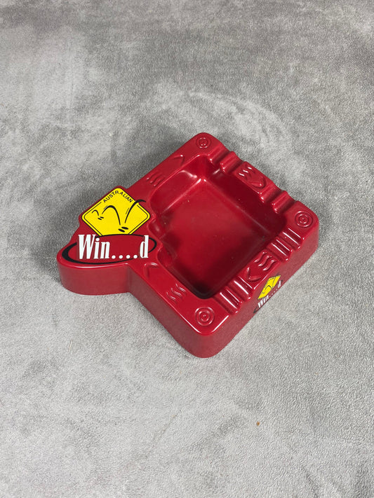 Vintage Winfield Red Plastic Ashtray 1980s