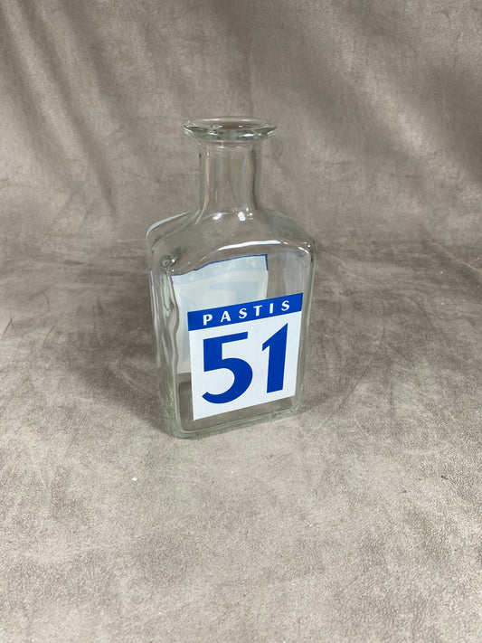 Pastis Pitcher 51 Vintage Retro Glass Water Pitcher Made in France 1970s