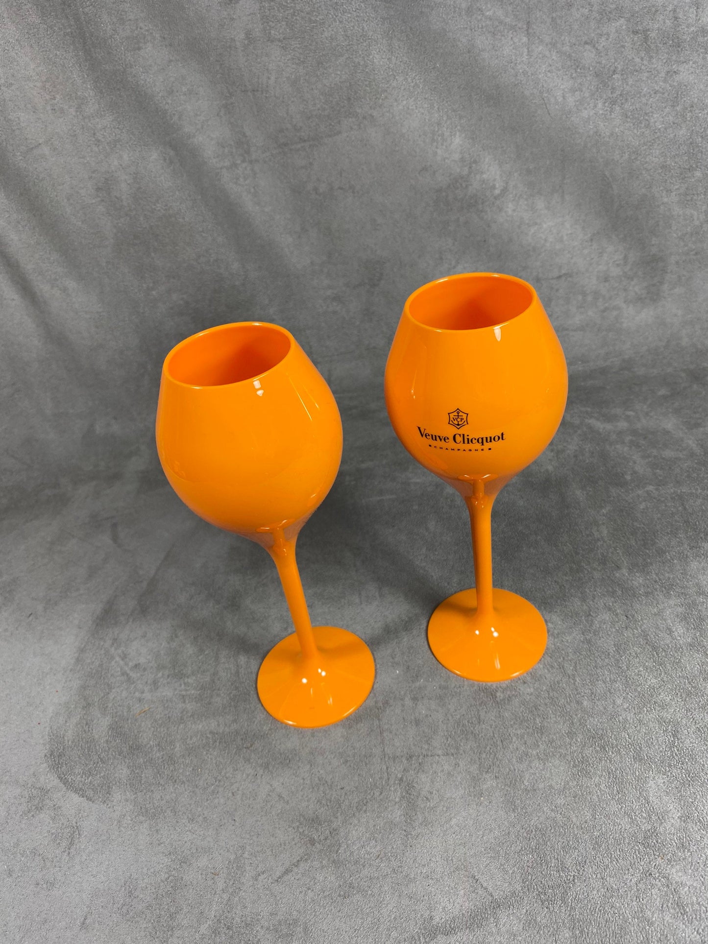 Set mit 2 Vintage-Plexiglasflöten von Veuve Clicquot Ponsardin