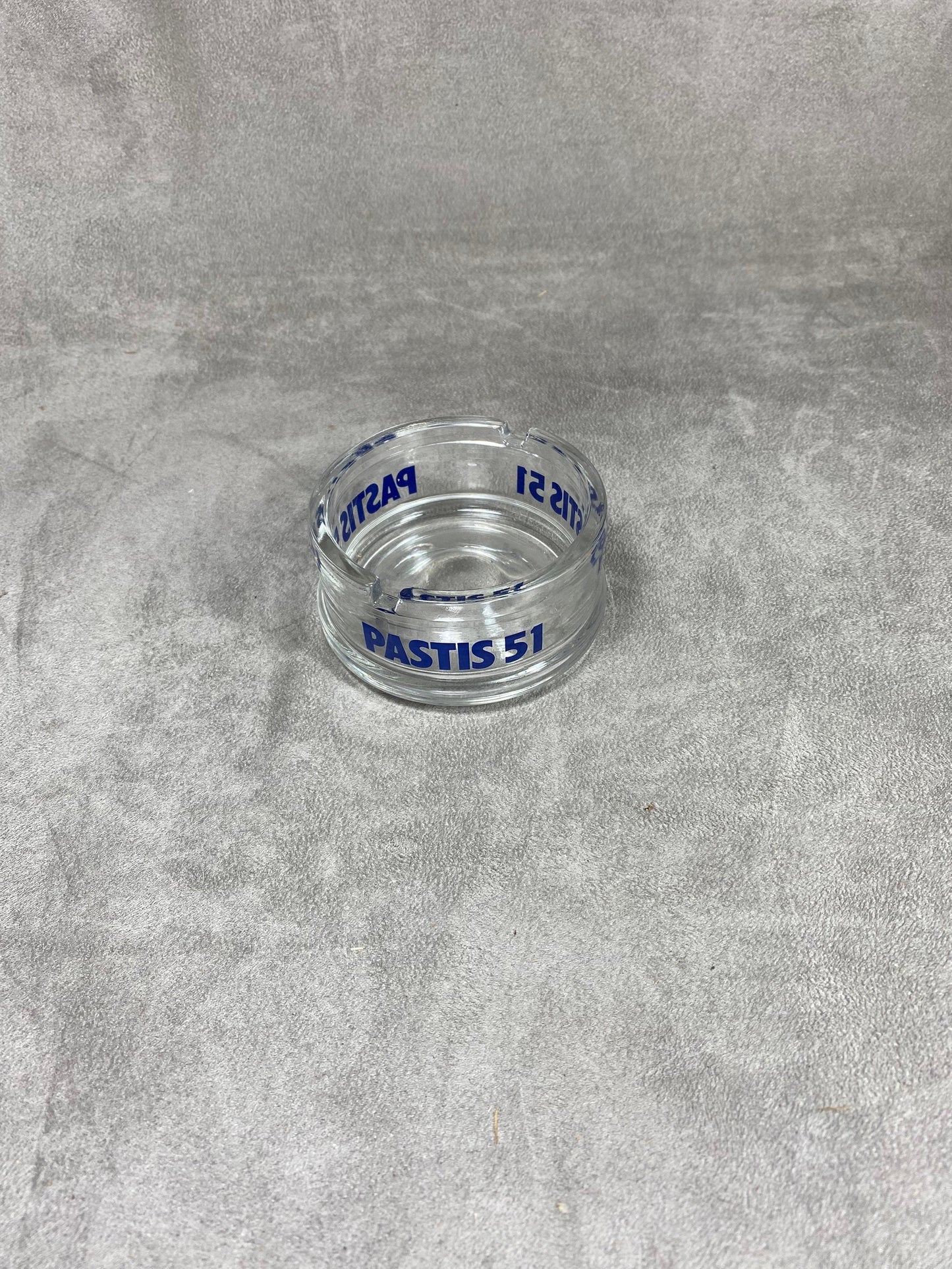 Pastis 51 ashtray in vintage retro glass Made in France 1970s