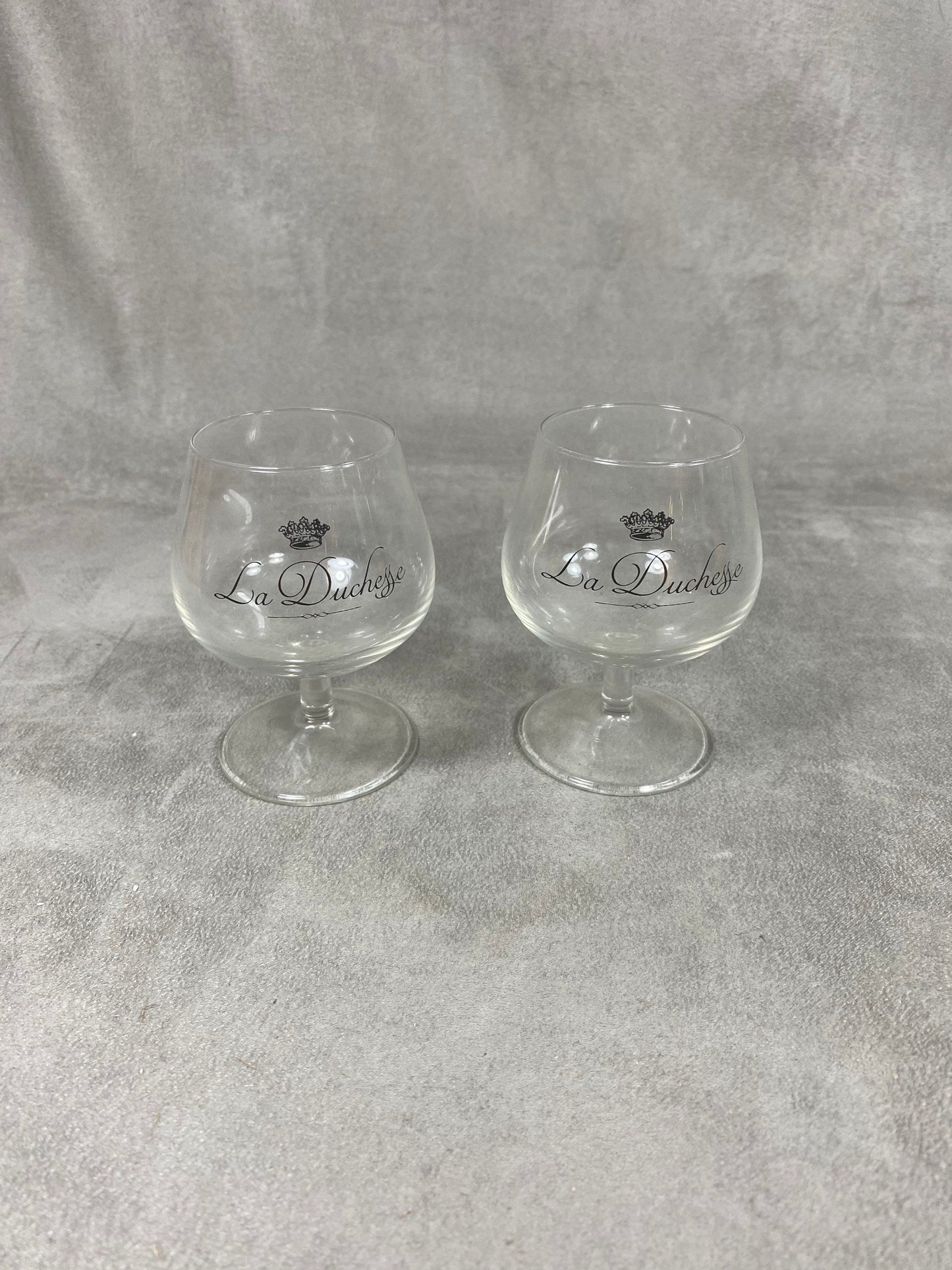 Set of 2 vintage La Duchesse glasses Made in France