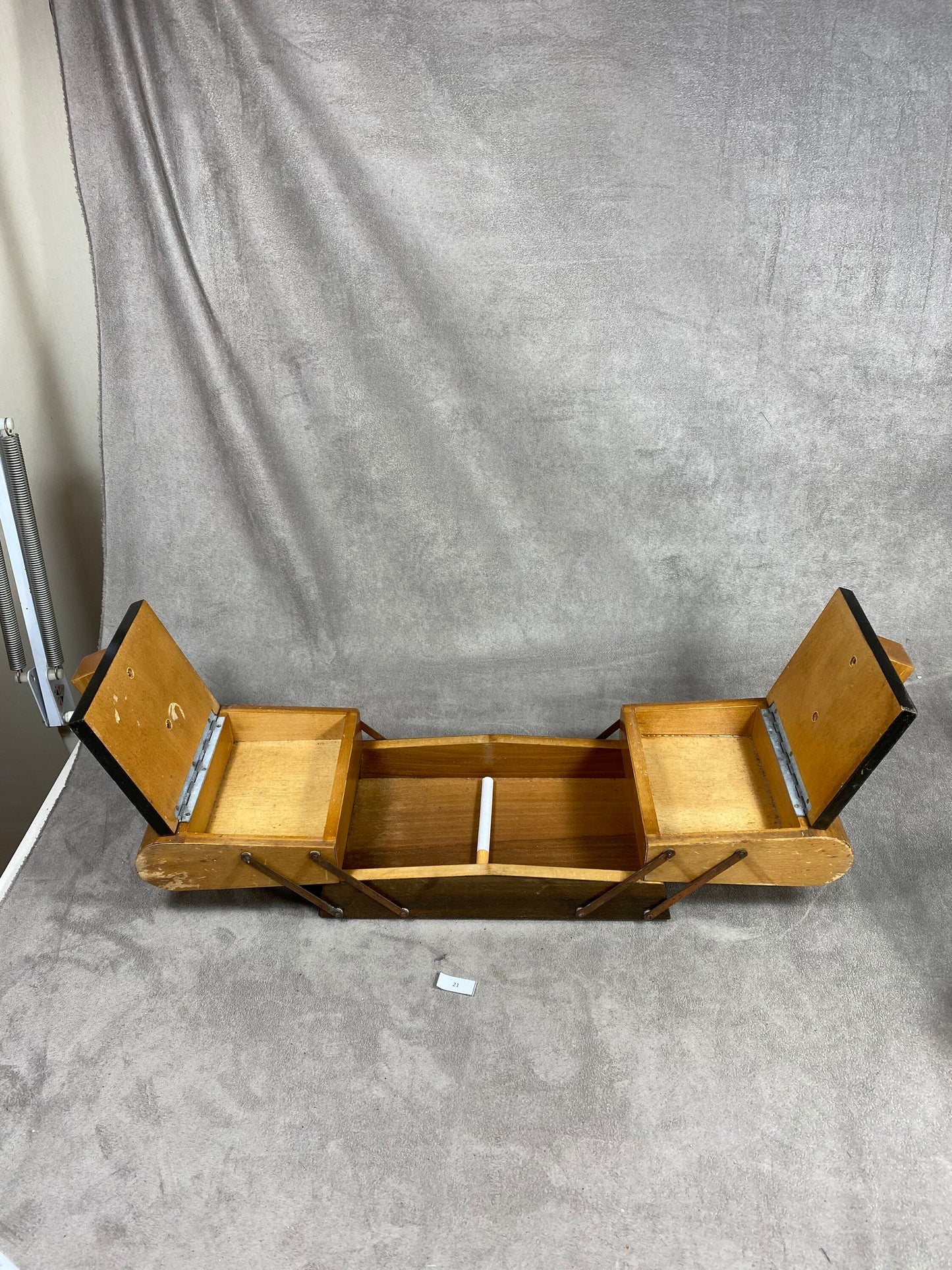 Vintage wooden cigarette box dispenser Made in France