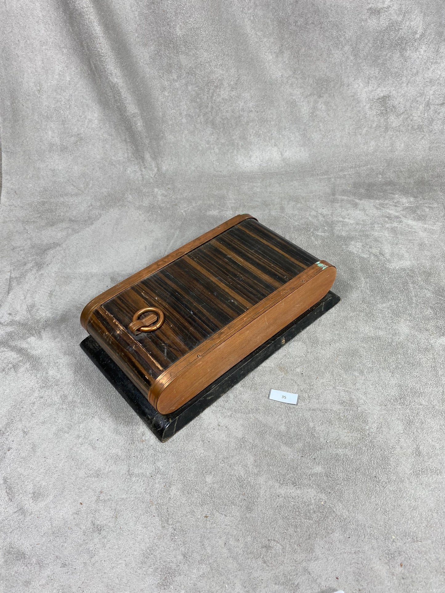 Vintage wooden cigarette box dispenser Made in France