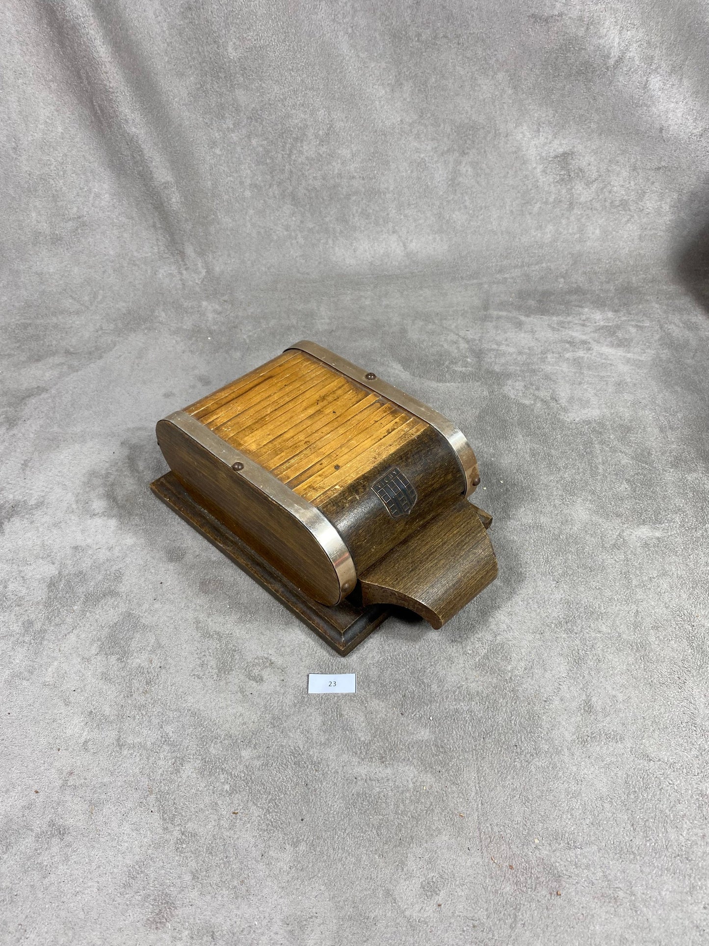 RARE Vintage wooden cigarette box dispenser from Vichy in France Made in France