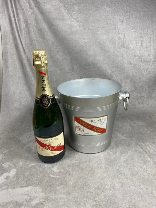Seau à champagne vintage Mumm Cordon Rouge  Made in France
