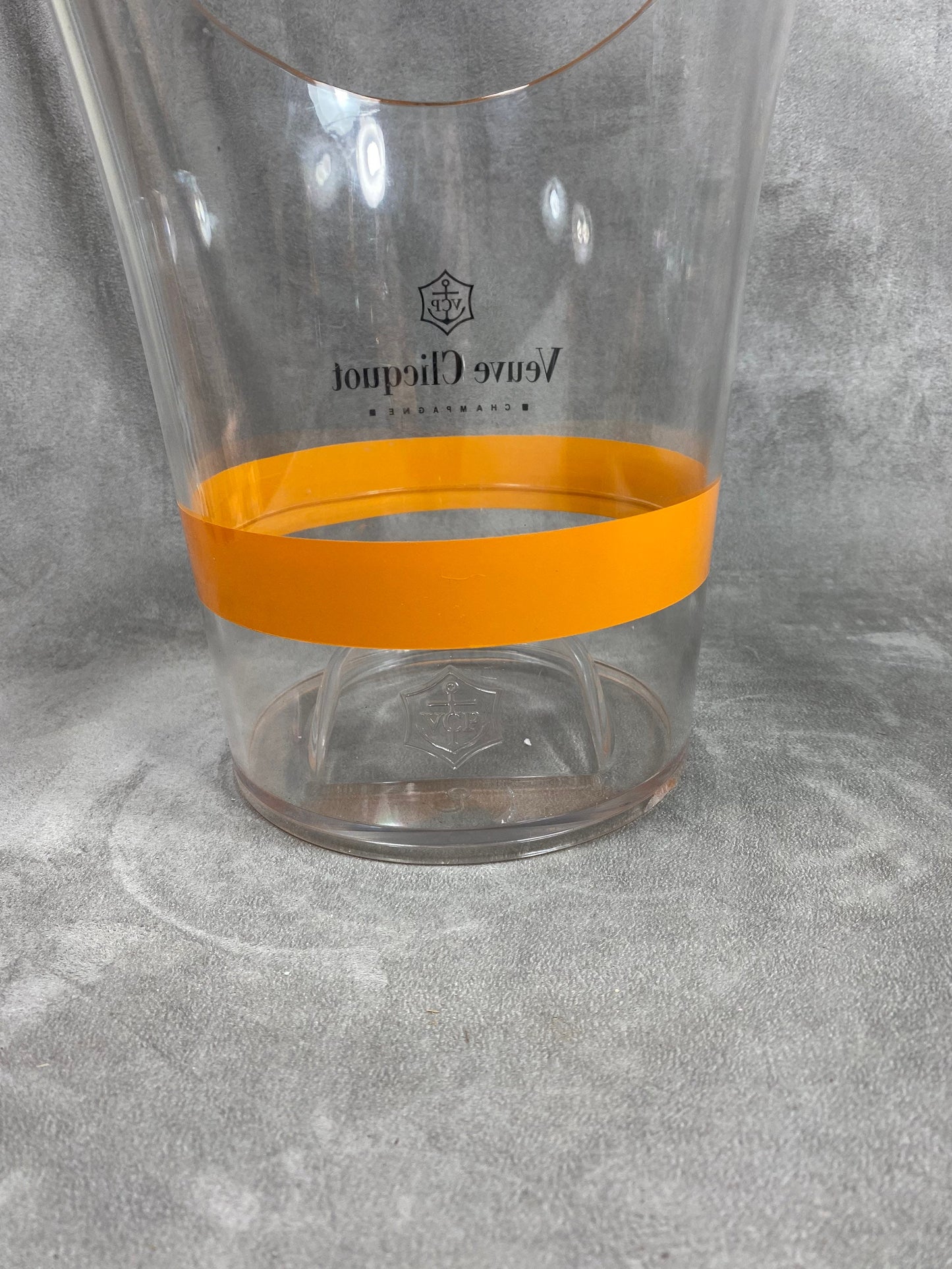 Veuve Clicquot transparent champagne bucket for Veuve Clicquot champagne bottle, French Champagne, Champagne Gift Made in France